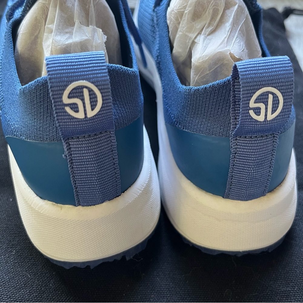 Like NEW 🎉 Sz 7 💙 spikeless golf shoes -Straight Down brand “Swing” - sock fit - Picture 4 of 10